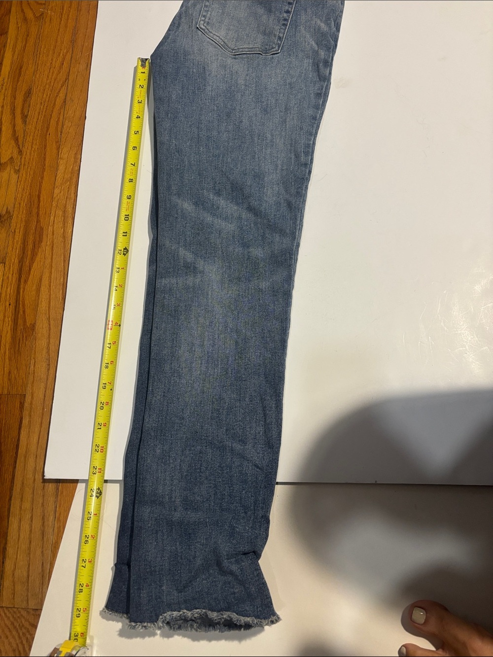 Carve Designs Distressed Light-Mid Blue Boyfriend Jeans - Picture 5 of 5